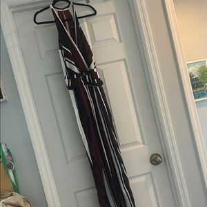 EXPRESS Striped Halter Jumpsuit